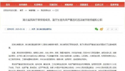 湖北省纪委监委通报：3人被“双开”