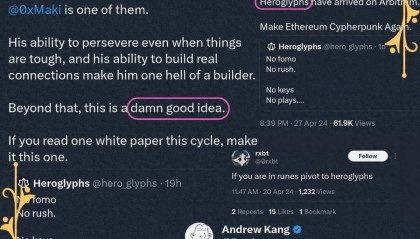 介绍 Heroglyphs：当验证者节点可以发币，以太坊的铭文时刻即将来临？