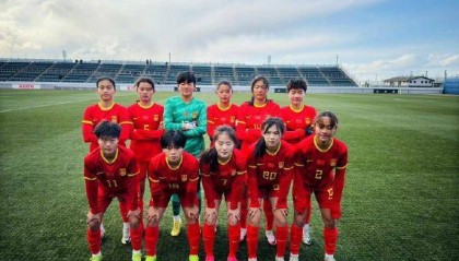 中国U-17女足国家队以3胜2平的总战绩结束了此次日本拉练