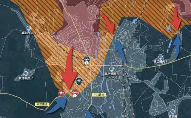 俄军从北到南全线同步推进，红军城告急，乌军北部通道被切断